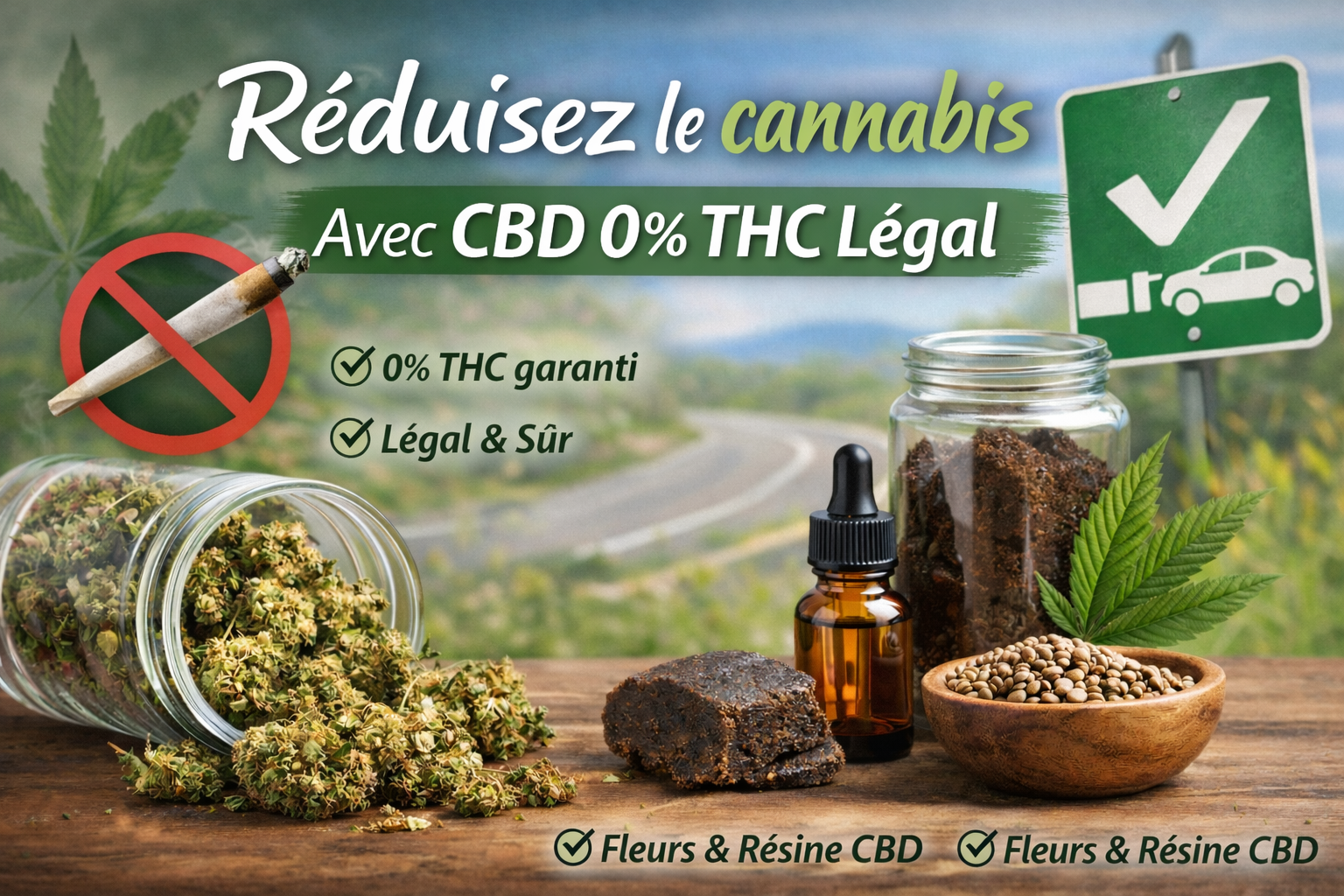 Réduisez le cannabis et votre consommation de THC en toute légalité