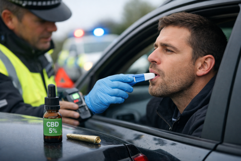 Controle routier avec test salivaire après consommation de CBD