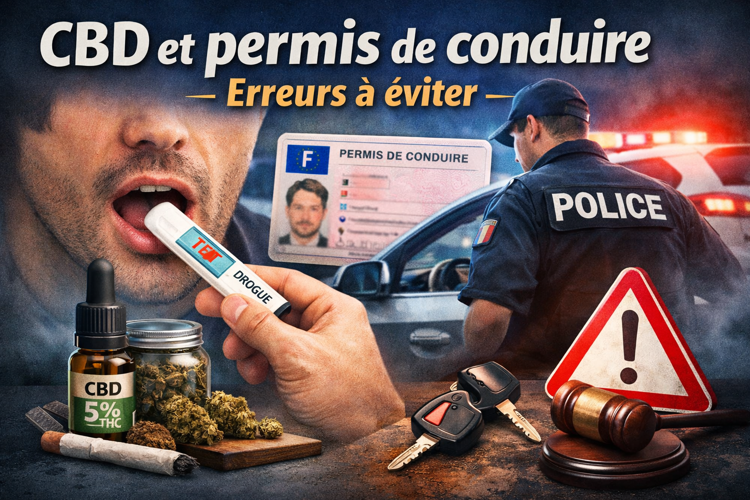 cbd permis de conduire controle routier thc test