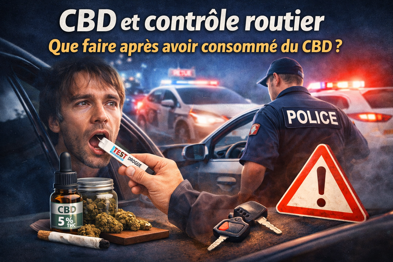cbd controle routier test salivaire thc