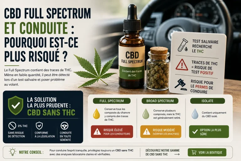 Produits CBD Full Spectrum et contrôle routier